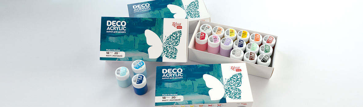 Набори акрилу для декору MATT 20 мл ROSA Talent - ROSA